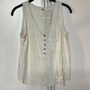 Free People Sheer Button Tank